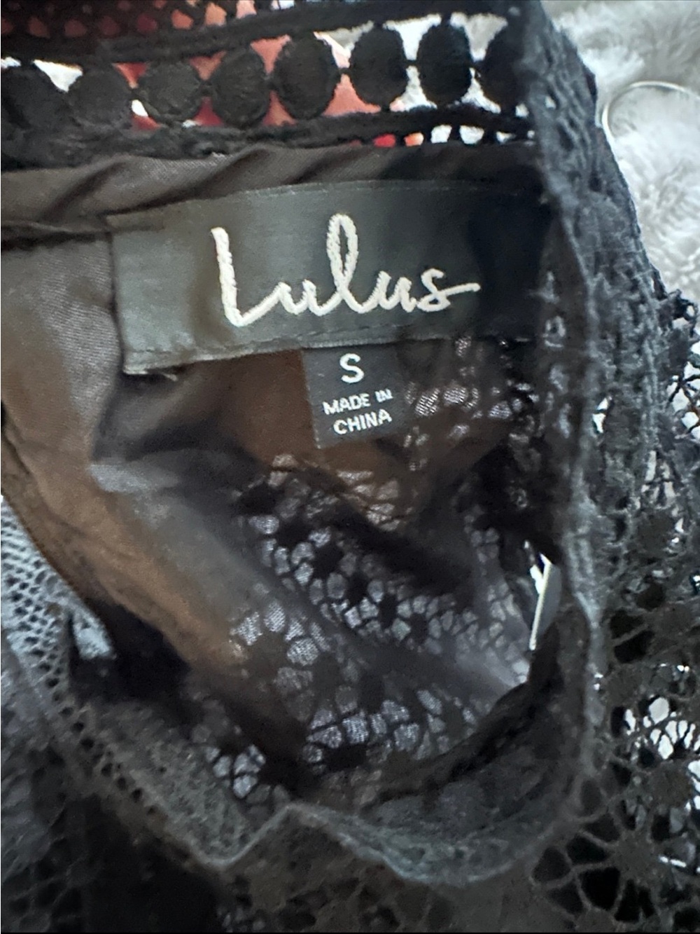 Lulu's Black Lace Peplum Dress - Picture 8 of 8